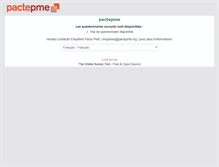 Tablet Screenshot of enquetes.pactepme.org